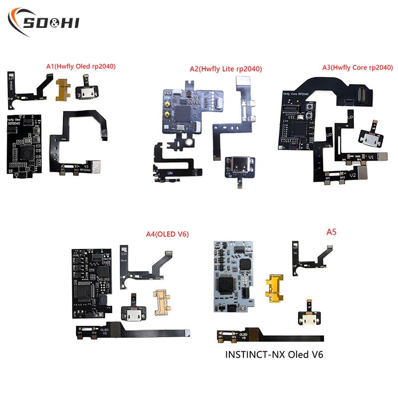 1set Repair Accessories UpgradableFlashable For Switch Hwfly Oled/Hwfly Lite/Hwfly Core/OLED V6 Core Chip Rp2040