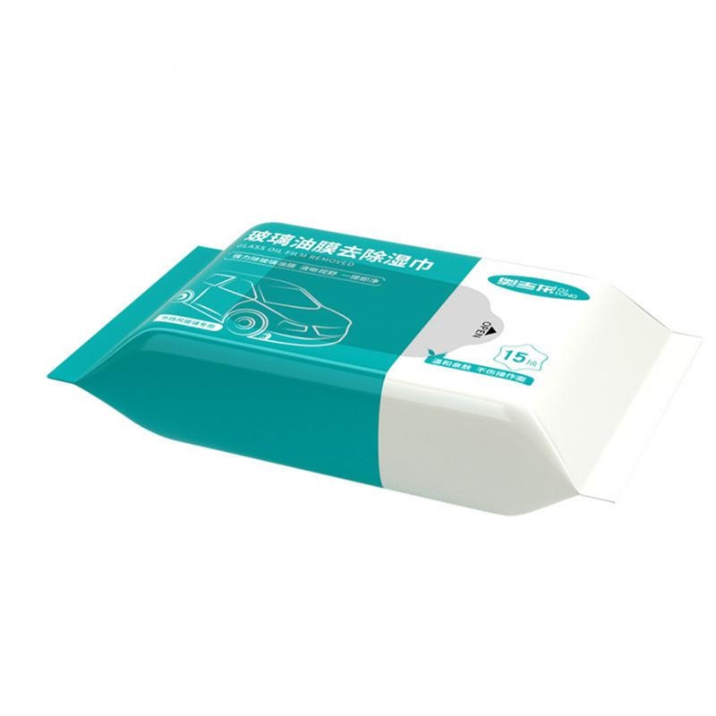 Car Glass Oil Film Removal Wipes 1617.5cm Effective Easy To Use Wide Compatibility Portable Car Supplies Car Windscreen Cleaner