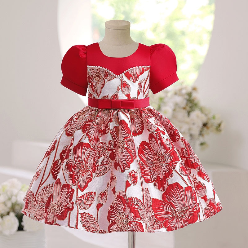 Flower Girls' Dresses Children's Party Short Dresses Princess Flower Girl Dresses Wedding Kids Frocks Vestido Nena Pro
