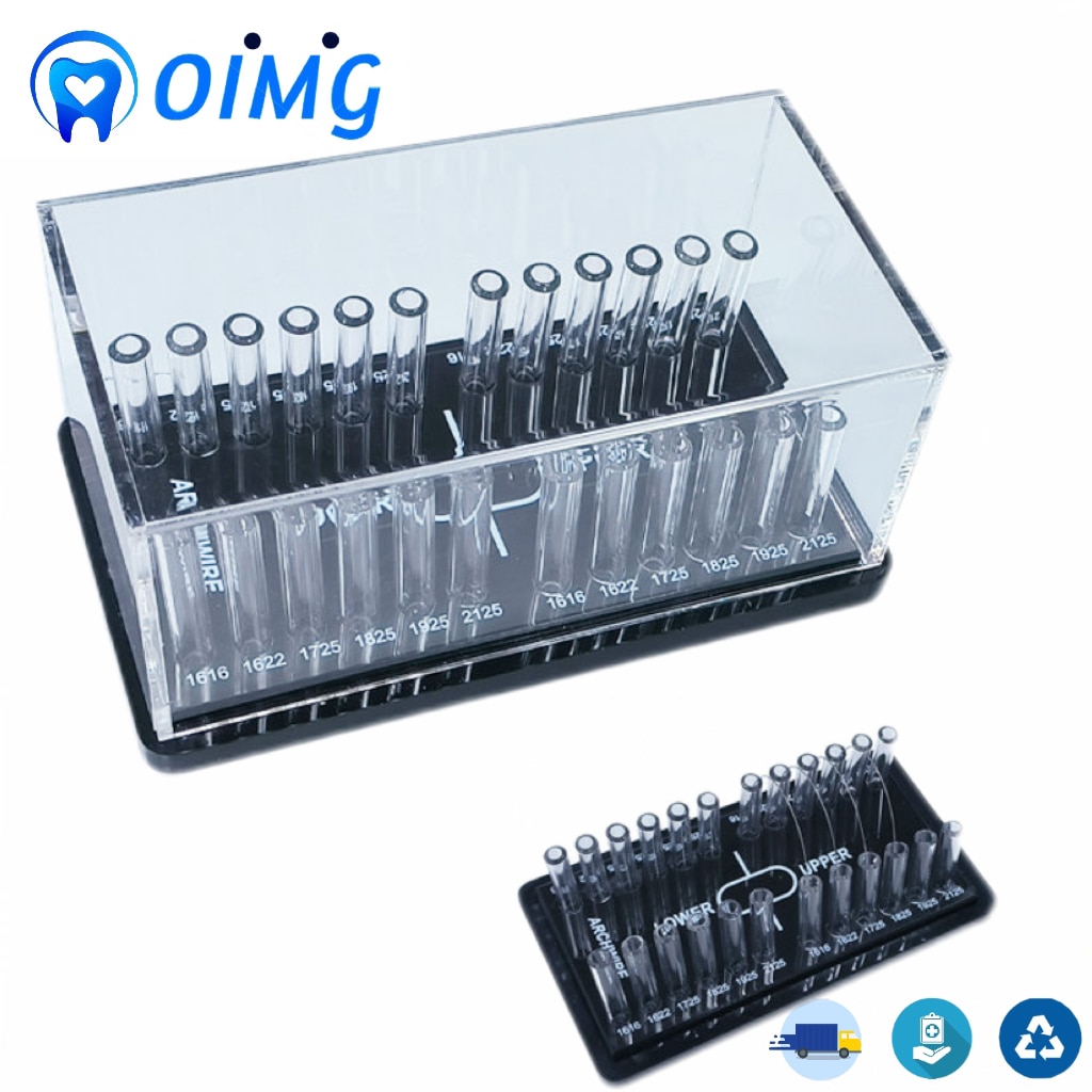 Dental Orthodontic Round Archwire Box Acrylic Dispenser Placing Box Arch Wires Holder Dentistry Instrument