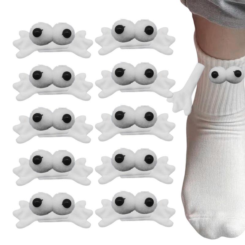 Cute Couple Socks Hands Magnetic Suction Cute Hands For Sock Decor 3D Dolls DIY Sewing Supplies 10pcs/set Sock Decor Cute Socks
