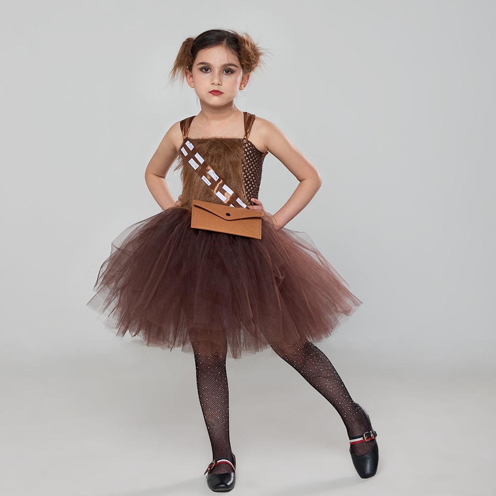 Children Kids Cosplay Dress For Halloween Party Mesh Tutu Ball Gown Girls Mini Dresses Christmas Performance Festival Outfits