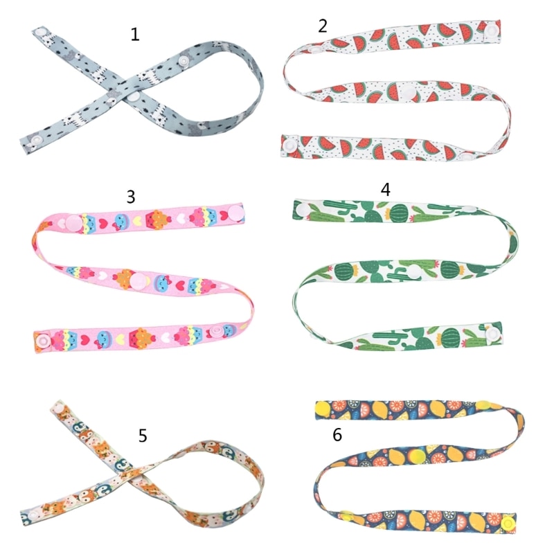 Infant Stroller Lanyard Teether Toy Strap Anti-drop Chain Adjustable Baby Cart Anti Loss Strap Washable Hanging Strap