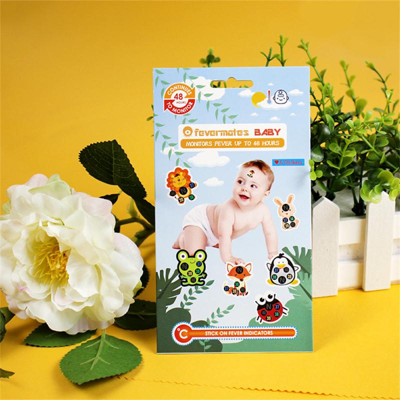 Temperature Sticker Infant Temperature Sticker Thermometer Sticker Waterproof Baby Forehead Temperature Sticker Sweat-proof