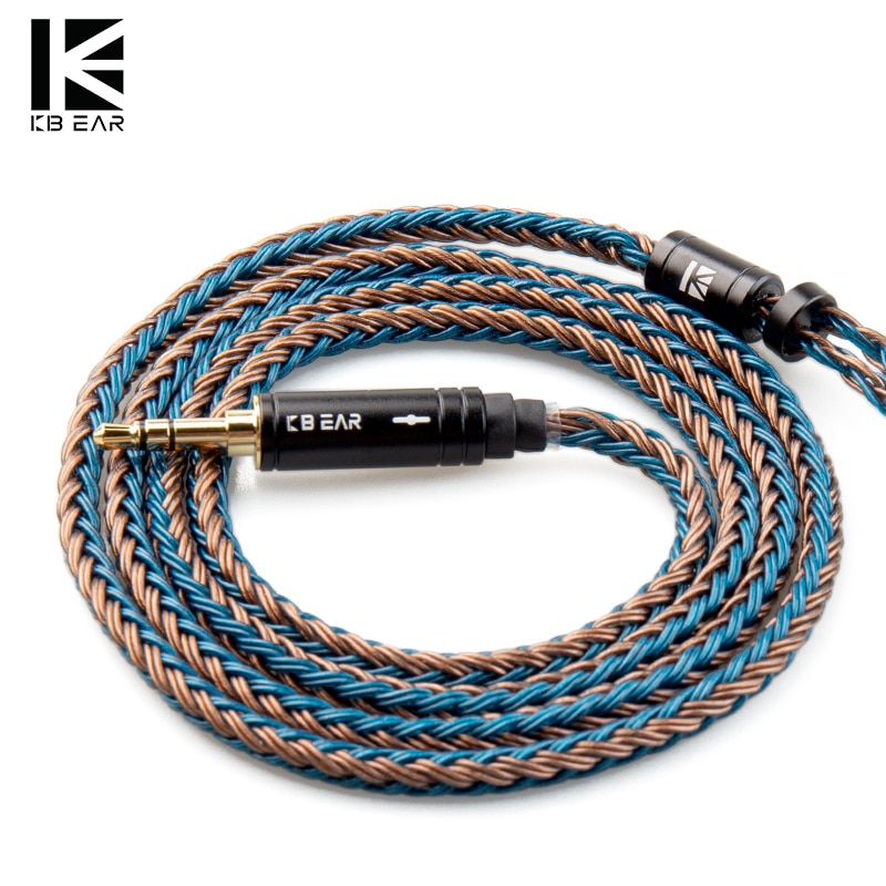 KBEAR ST16 Earphone MMCX Cable Crystal 16 Cores 5N Single Copper Silver-plated Upgrade Cable MMCX/QDC/2PIN Earbuds Cable MMCX