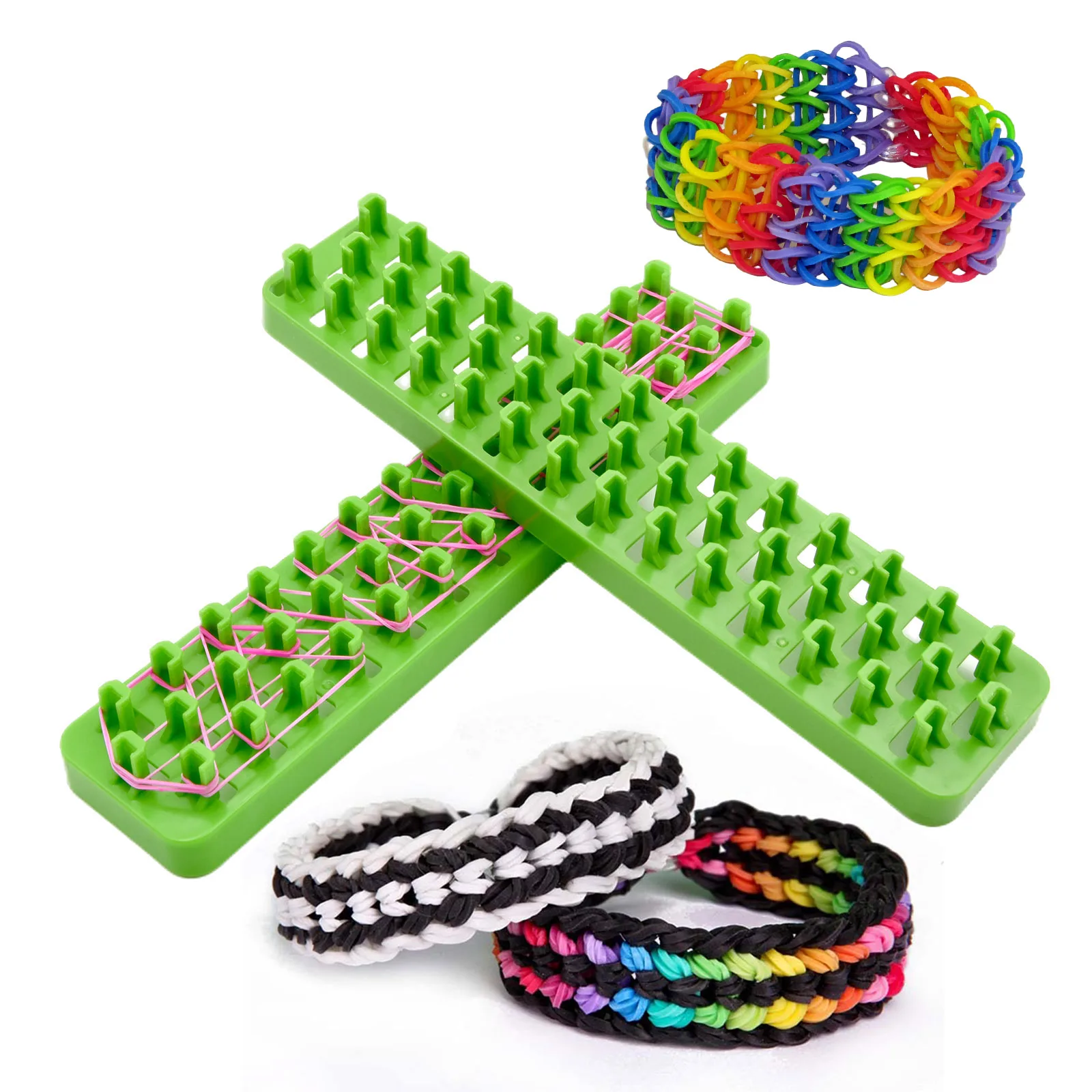 Original Knitting Machine Weave Rubber Bands Loom Lacing DIY Handmade Weaving Tool Braided Bracelet