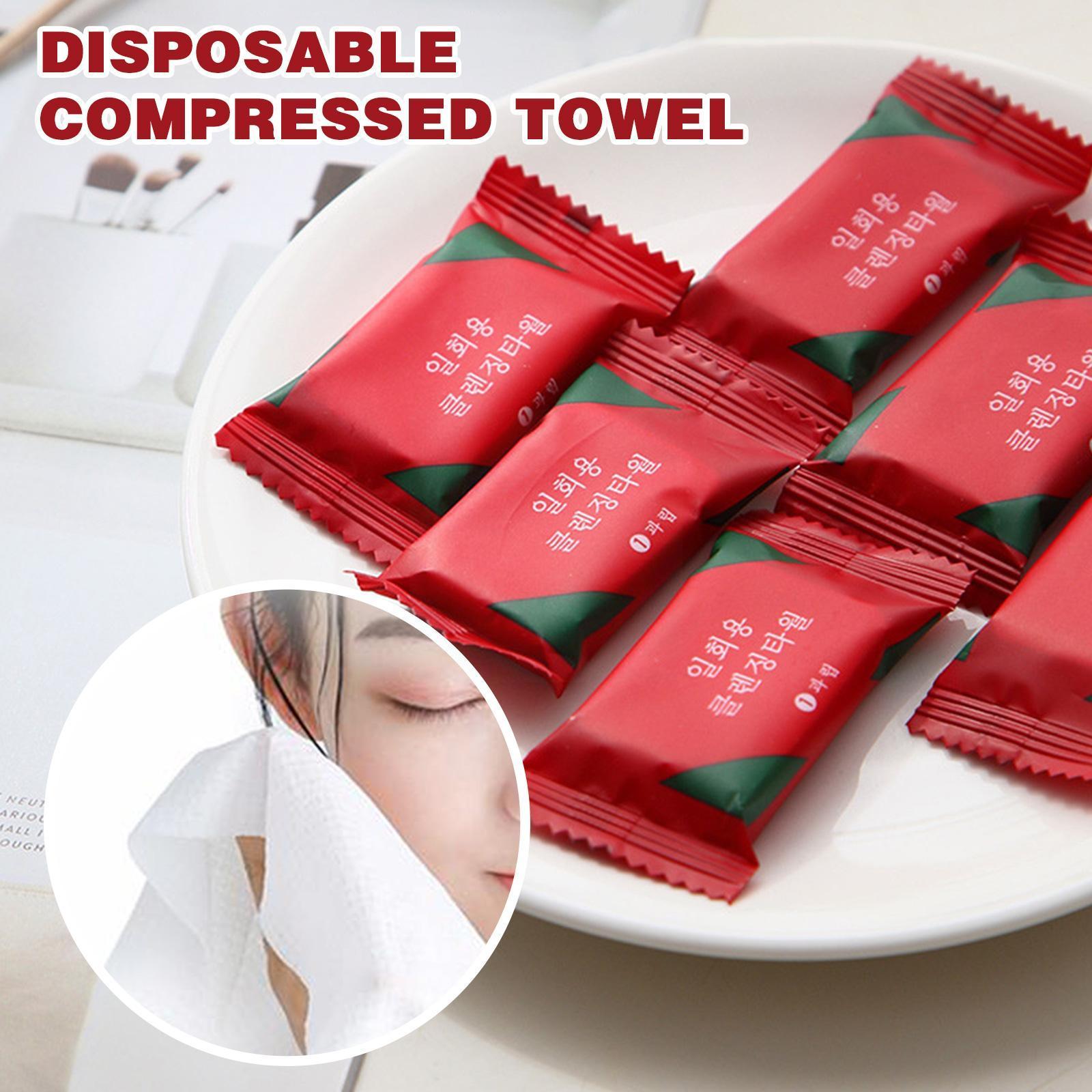 Disposable Compressed Towel Independent Packaging Clean Face Sanitary Travel Portable Care Compressed Washcloth Women Q6Q5