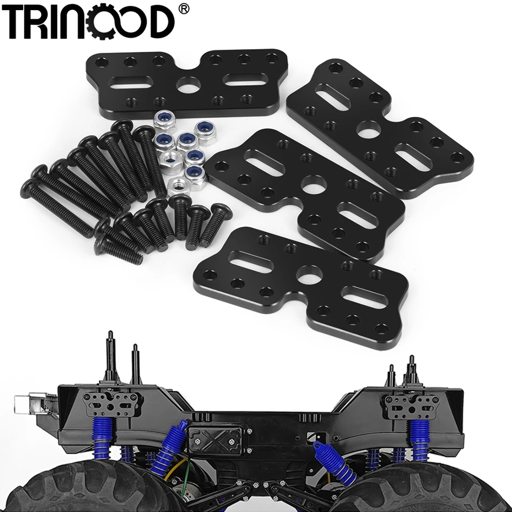 TRINOOD 4PCS Metal Shock Towers Front & Rear Heighten Shocks Mount +10mm for 1/10 Tamiya Clod Buster