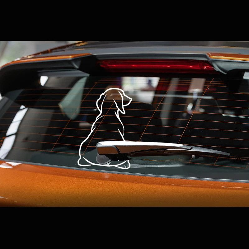 Funny Dog Moving Tail Car Sticker WindowWiper Decals Dog Sticker Car Rear StickerWiper Tail Decals