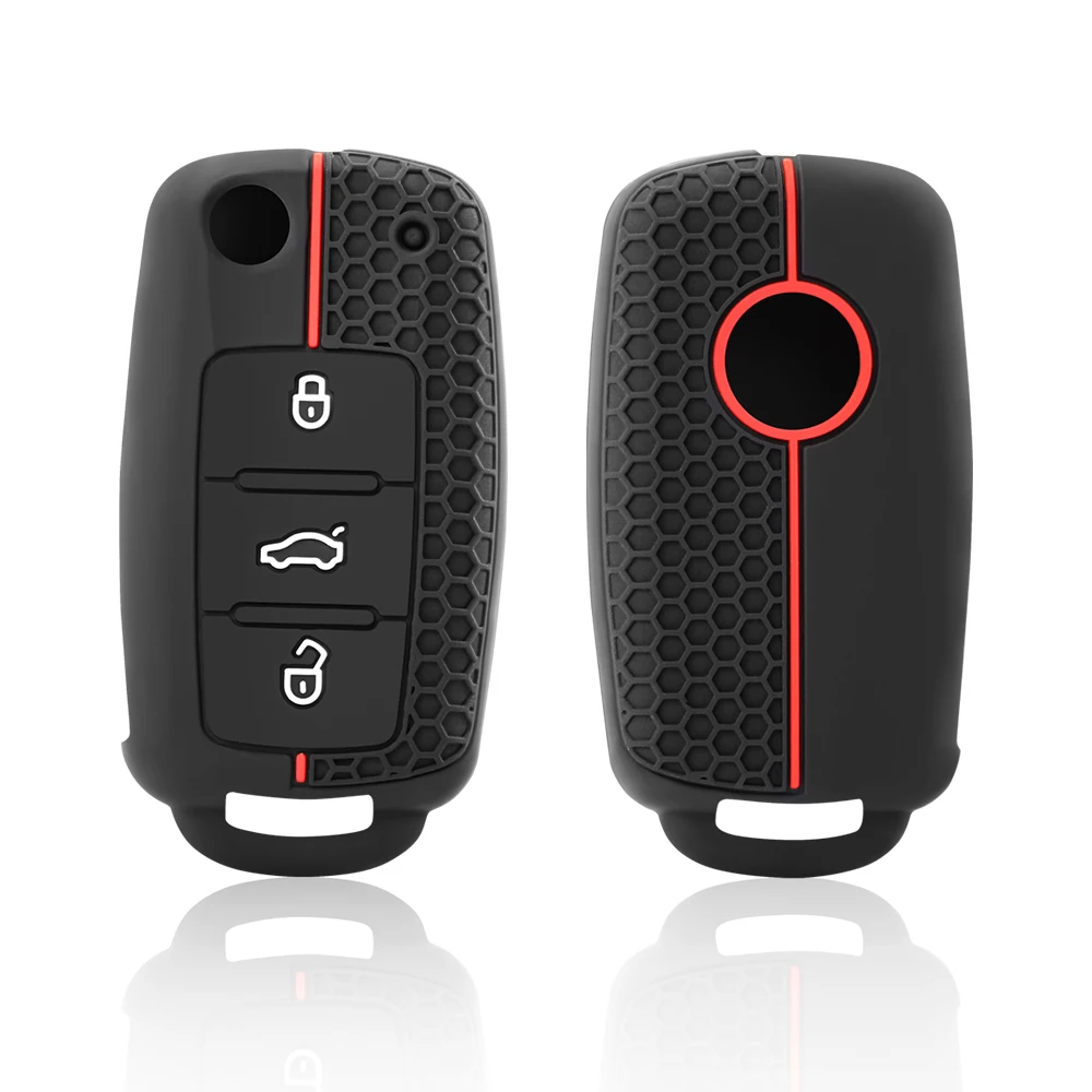 silicone key case remote car key cover for VW UP volkswagen caddy Touareg Jetta Golf 6 Polo passat