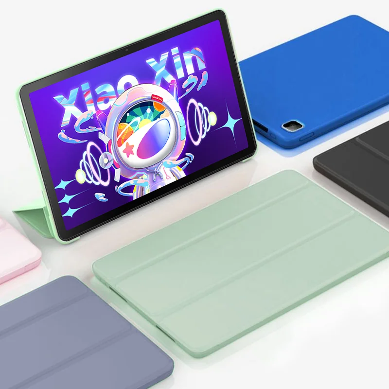 Smart Case for Lenovo Xiaoxin Pad 2022 10.6" Trifold Leather Flip Smart Cover for Xiaoxin P12