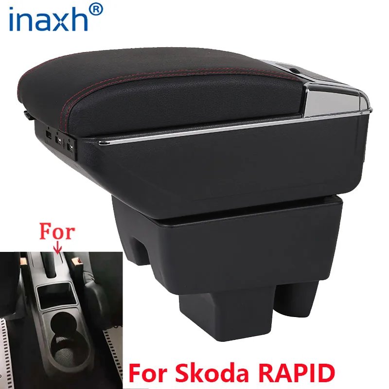 For Skoda RAPID Armrest For Volkswagen VW Polo 2020 2021 Car Armrest Box Retrofit Car Accessories