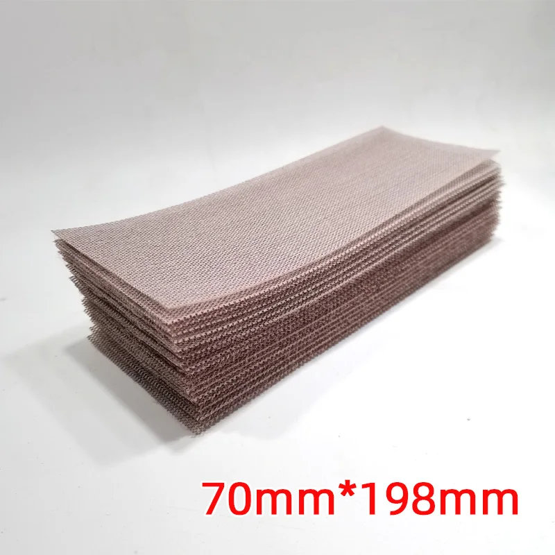 70*198mm Dust-free Mesh Sandpaper Abrasive Mesh Sand Hook Ring Dry Sand Car Putty Grinding And