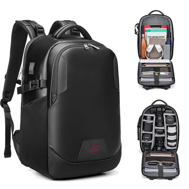 Anti-theft Large Capacity Camera Backpack Modern Style Waterproof Camera Bag Outdoor DSLR Canon