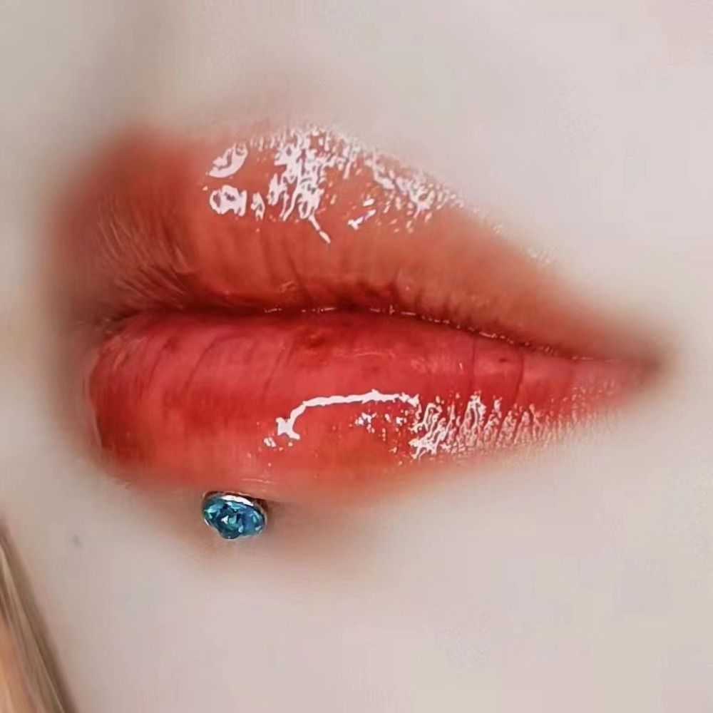 Set with Diamonds Gem Ear Ring Stainless Steel Gem Lip Stud Hot Sale Ear Bone Nail for Men and Women