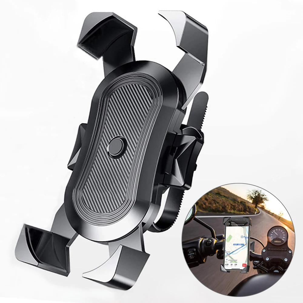 Universal Bike Phone Holder Motorcycle Bicycle Phone Holder Handlebar Stand Mount Bracket Mount