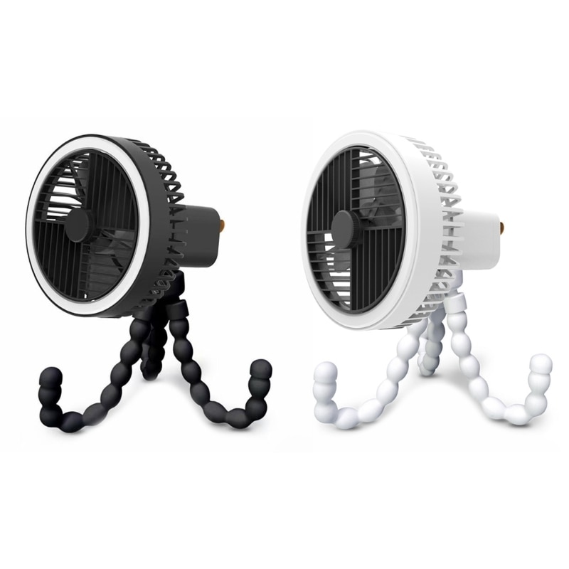 1200mAh Battery Operated Fan With Flexible Tripod Portable Fan Fix On Fan 3 Gear