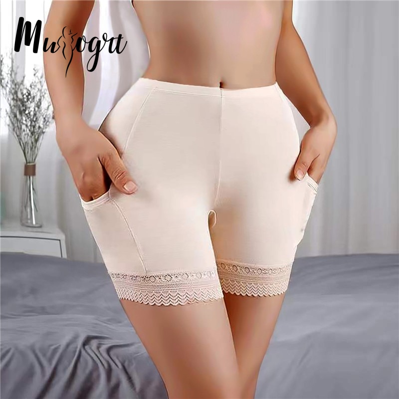 Elastic Shorts for Women Safety Shorts Summer High Waist Short Pants Soft Comfort Underwear Breathable Seamless Boxers