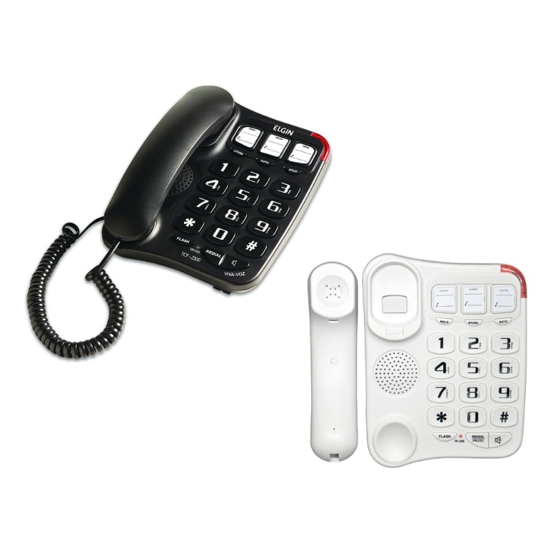 U75A Senior-Friendly Telephone Landline Phone Large Buttons and High Volume Ringer