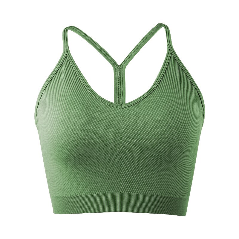 Spring/Summer New Sports Bra Top Fitness Shockproof Y-shaped Back Sports Bra Women's Tank Top