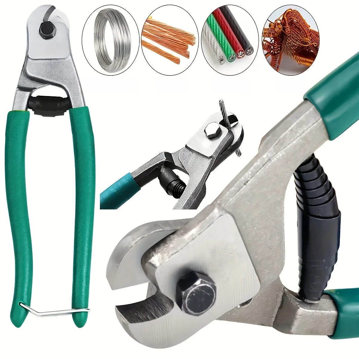 Cable Cutter Wire Rope Heavy Duty Stainless Steel Aircraft Up to 5/32" for Deck Stair Railing Strong