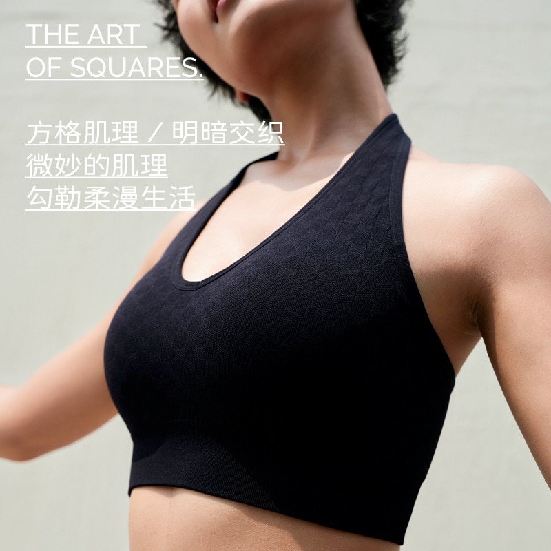 Lycra new backless outdoor sports fitness vest top with chest pad underwear hanging neck and beautiful back.