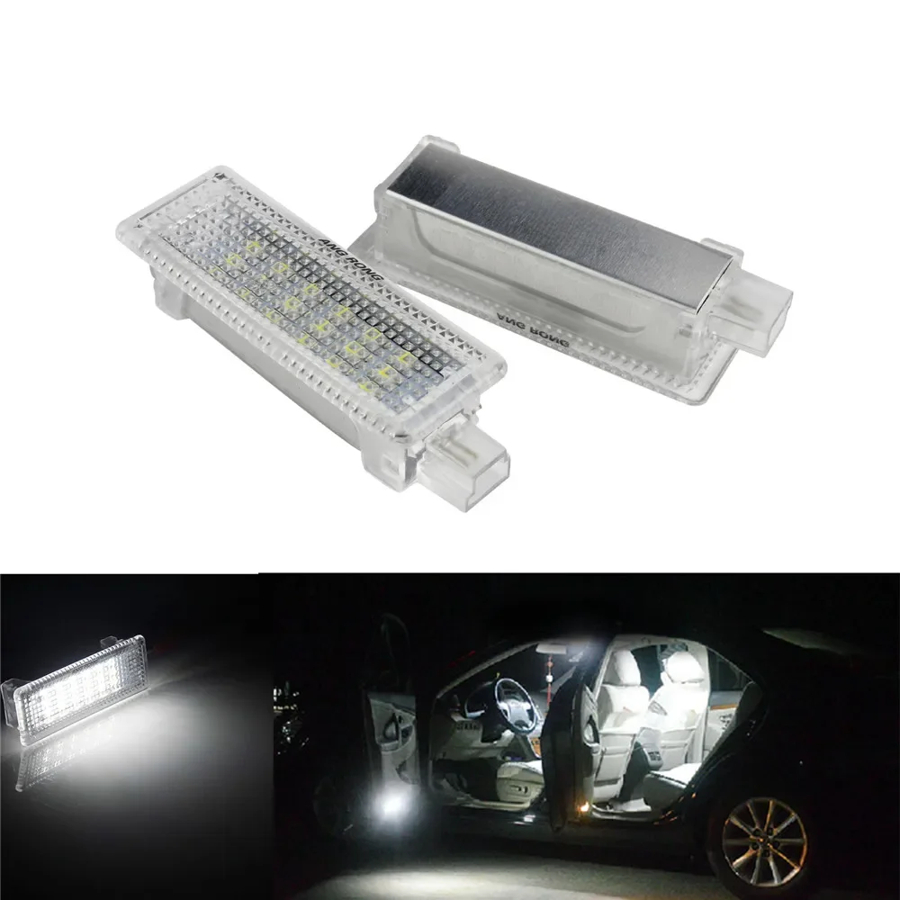 ANGRONG White 18 SMD LED Car Door Trunk  Courtesy Luggage Light Lamp For BMW E60 E61 E63 E64 E81 E87
