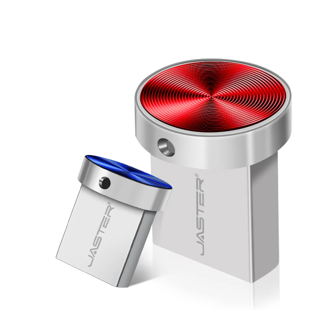 Metal Gift Mini Portable USB 2.0 Flash Drive For Car Real Capacity Pen Drive Silver Memory Stick