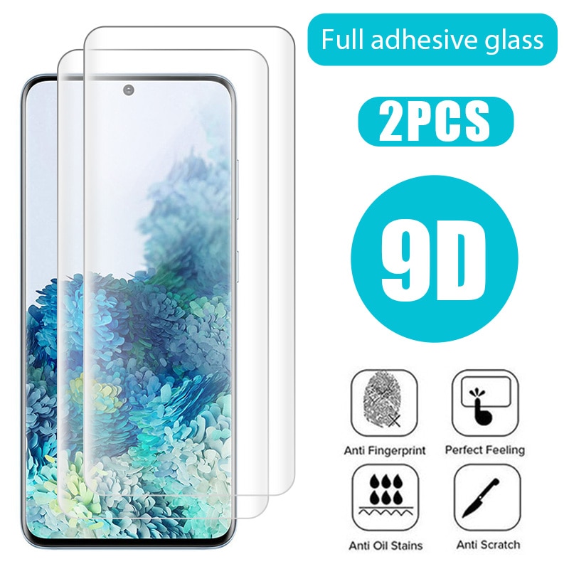 2Pcs Curved Tempered Protective Glass For Samsung Galaxy S23 S22 S21 S20 Plus Screen Protector on Samsung S22 S23 Ultra Glass