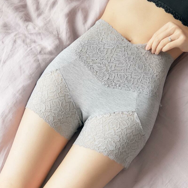 Women Breathable Safety Knickers Underwear Underpants Boxer Shorts Lace Sexy High Waist Panties Summer Lingerie Hip Lifting
