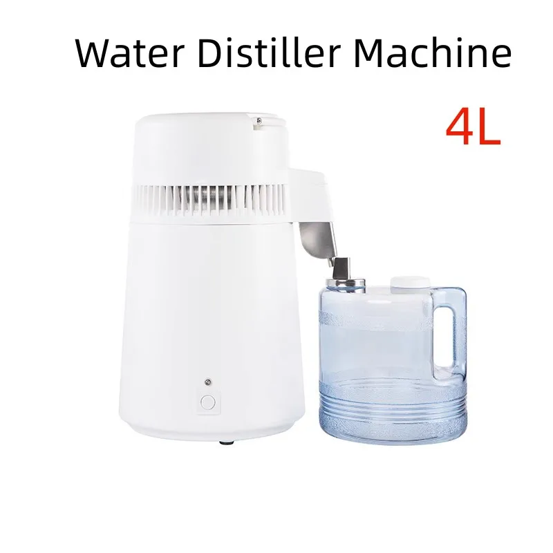 220V 750W 4L Water Distiller Purifier Filter Dispenser Heating Drinking Bottle Softener 304