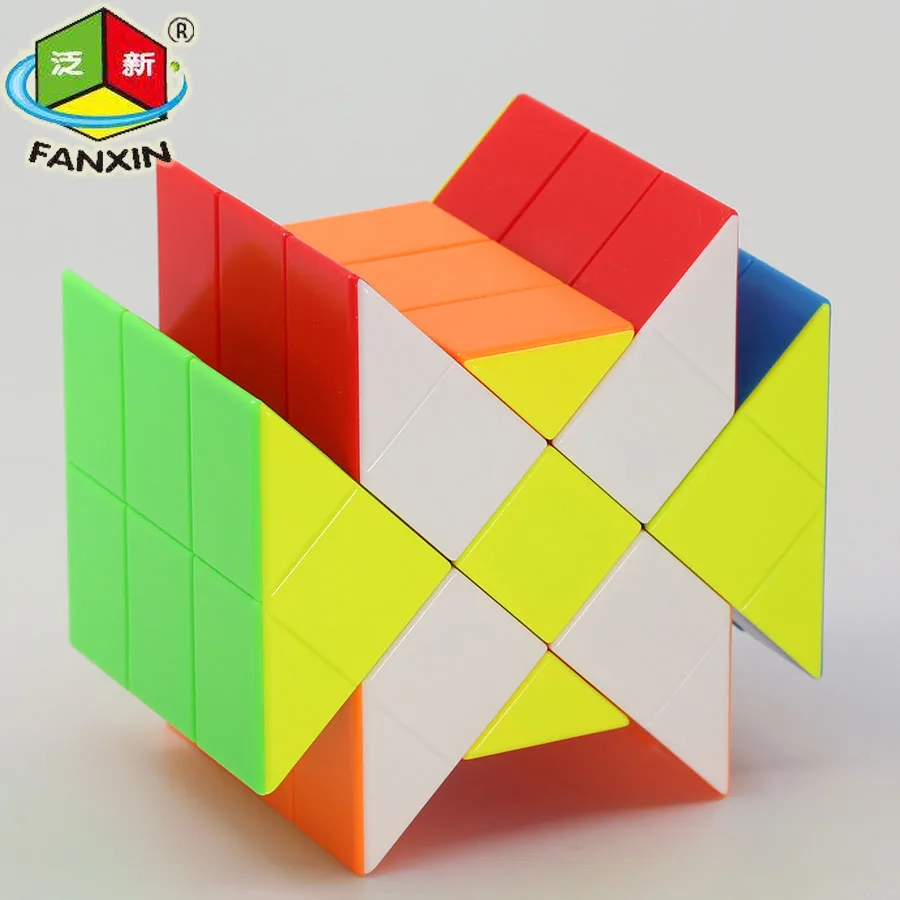 FanXin Puzzle Elongate Fisher Cube Cross Brick 3x3 Ancient Strange Shape Magical Puzzles Cubes
