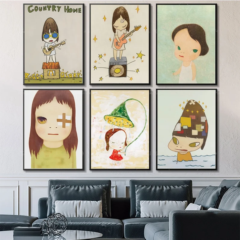 Yoshitomo Nara Dream Doll Poster Self-adhesive Art Poster Whitepaper Prints Posters Artwork