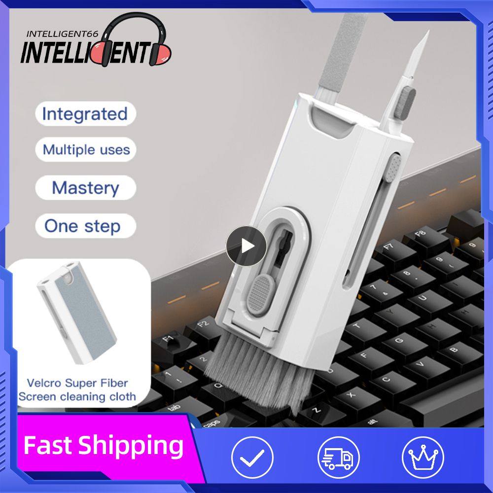 8-in-1 Cleaning Kit Integrated Cleaning Suit Mobile Screen Cleaner Multifunctional Cleaning Tools For Screen Keycap Puller Set
