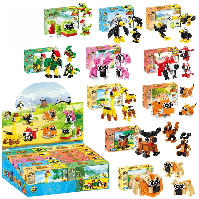 Creative Expert Mini Animal Story series Model Building Blocks  penguin zoo Bricks Children's