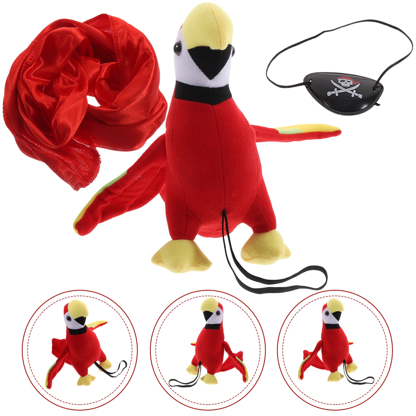 Accessories Halloween Costume Pirate Head Bandana Masquerade Party Red Headband Dress Props Cosplay