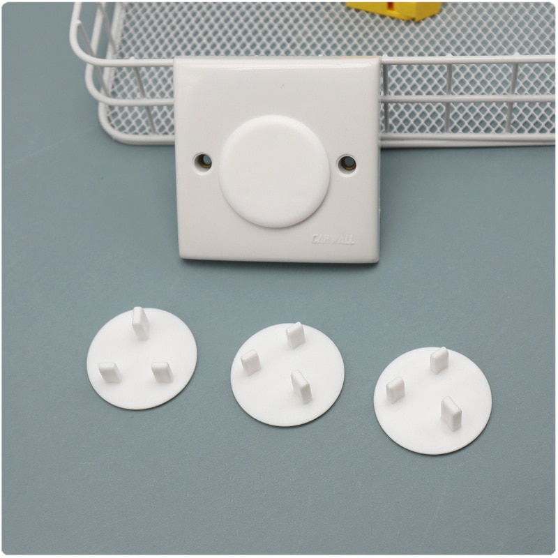 10pcs Baby British Standard Safety Socket Protective Cover Kids Anti-electric Shock Plug Cover Infant Power Protective New