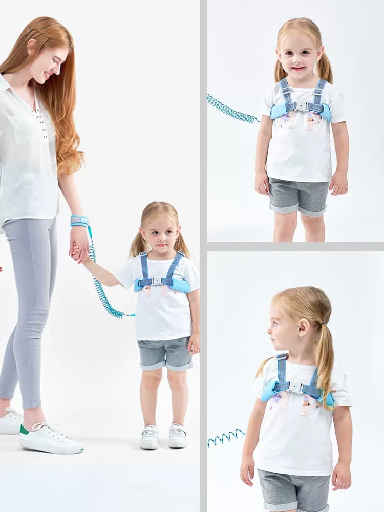 Children's Anti-lost Safety Traction Belt, Two Wearing Methods Of Wristband And Strap Are Available