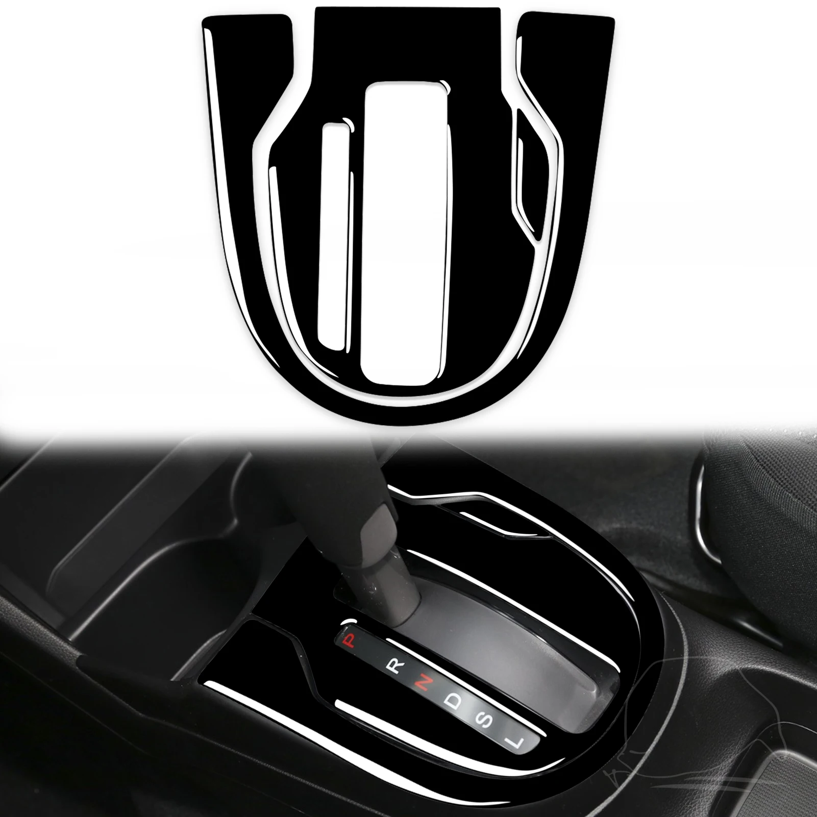 Gear Shift Panel Decoration Cover Trim Decal for Honda Fit/Jazz 2014 2015 2016 2017 2018 Car