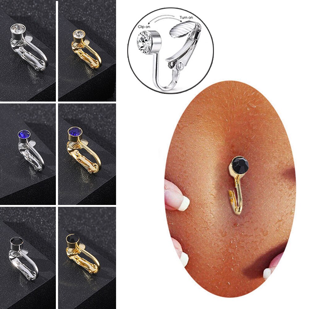 Ear Bone Clip Navel Clip Body Piercing Cartilage Earring Clip Sexy Animal Clip Fake Belly Button Ring