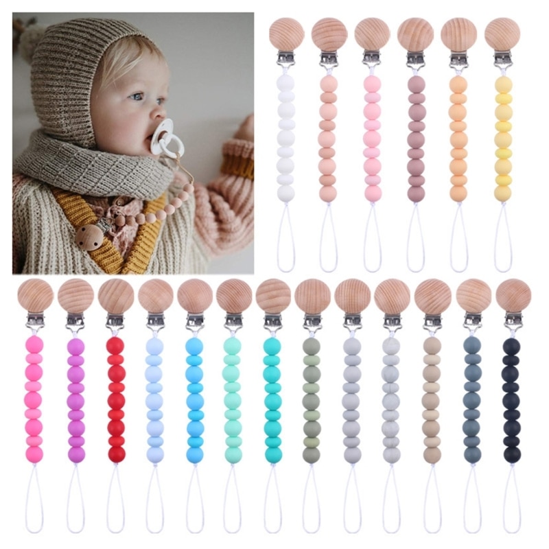 Pacifier Clip Holder for Baby Boys Girls Flexible Pacifier Clips for Baby Gift