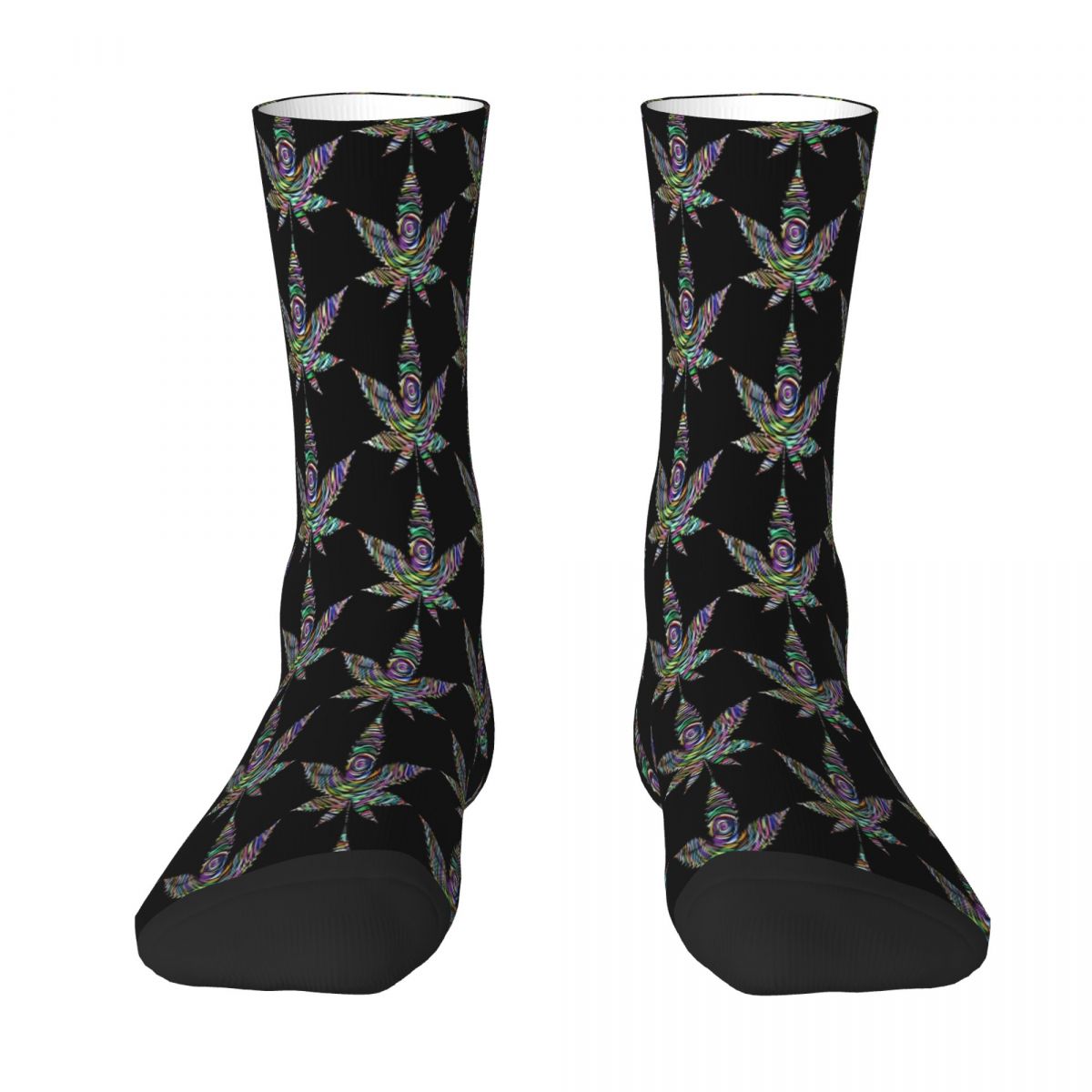 Space Weed Sock Socks Men Women Polyester Stockings Customizable Funny