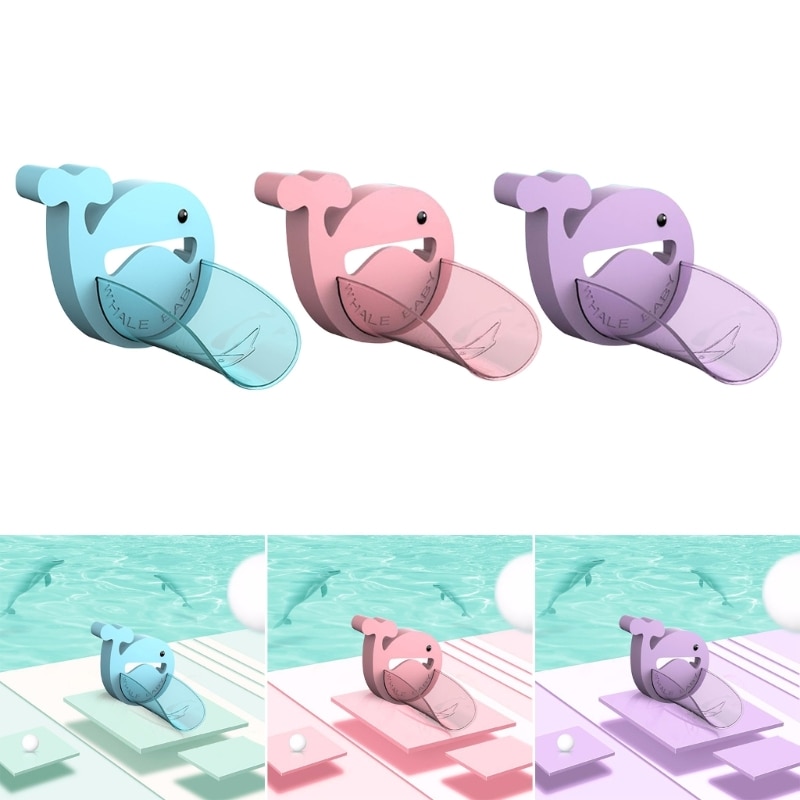 67JC Cartoon Tap Extension Fun and Safe Lovely Animal Faucet Extender Splash-proof Spout Extension Bath Toy for Kids Infant