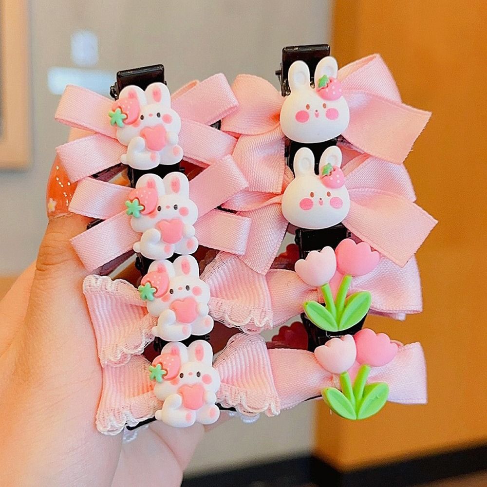 Korean Style Children Cute Rabbit Hair Claw Hairpin Kids Sweet Bow Hair Clip Cartoon Bangs Clip Fashion Hair Accessories