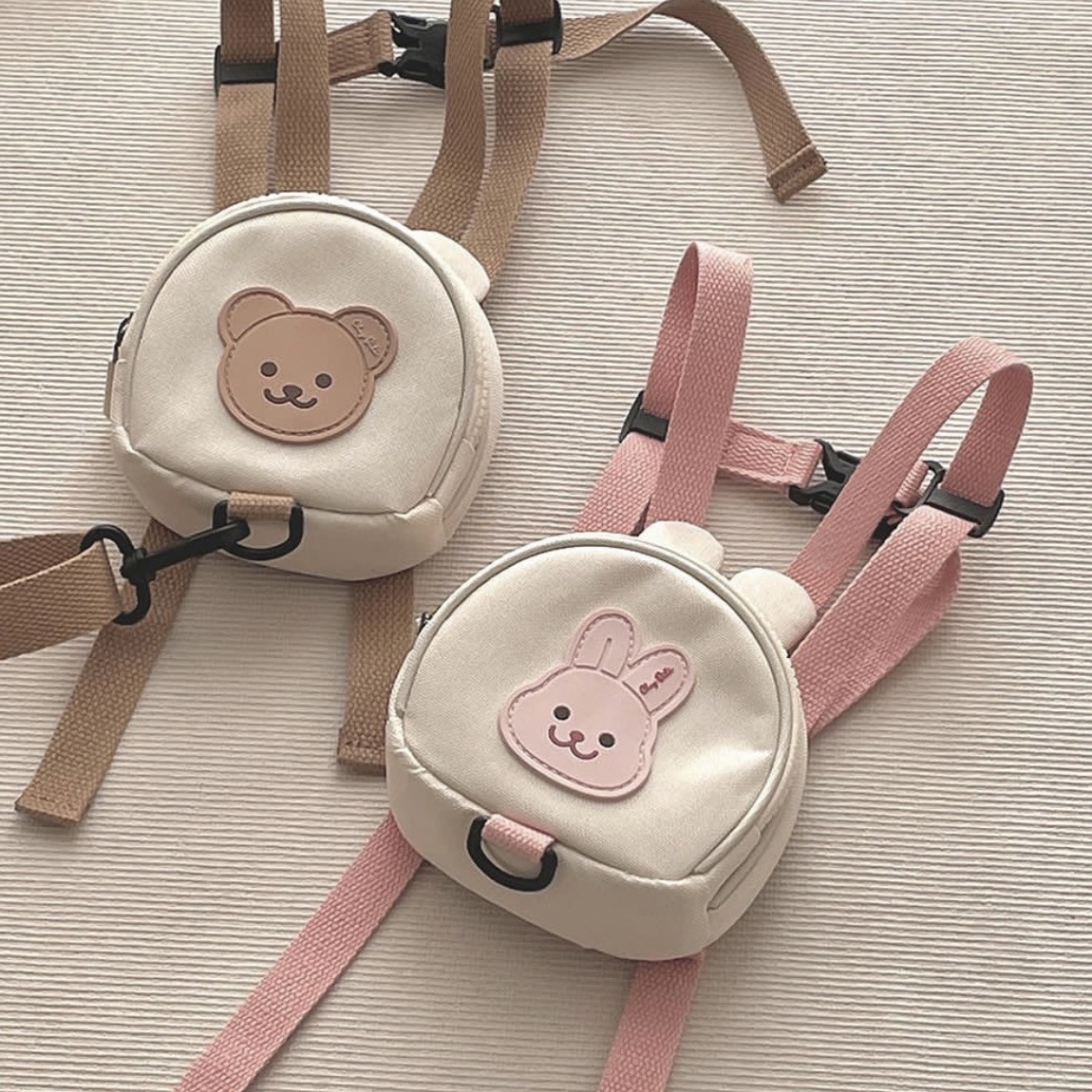 Lossproof cute cartoon baby backpack kindergarten, adjustable child backpack for boys and girls, can be used as a toddler walker