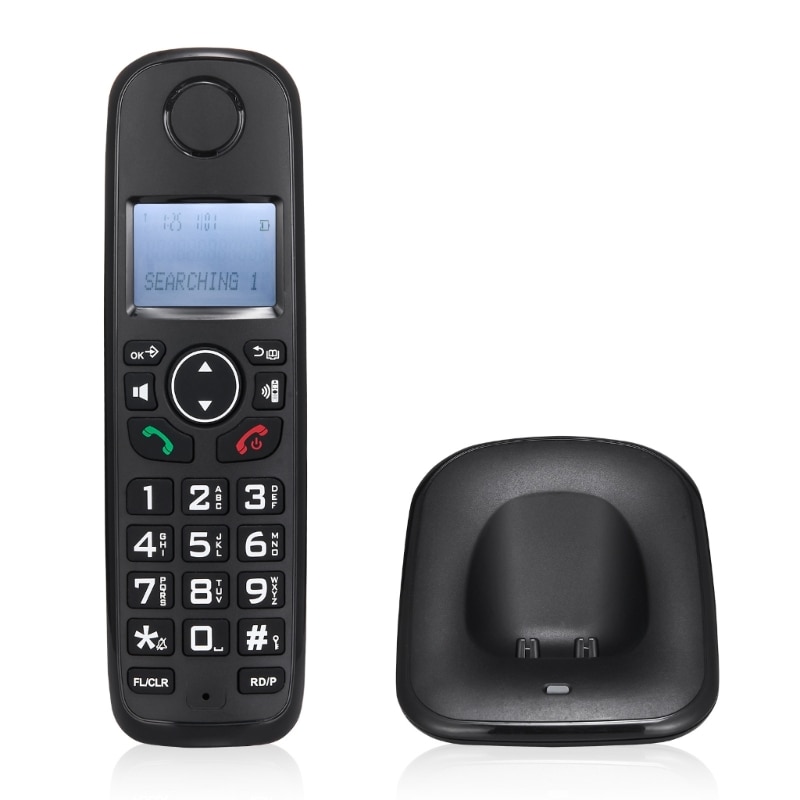 68TA Coreless Telephone With Multi Languages Caller Display Handfree Backlit Phone Handsfree For Home Office Desktop D1001