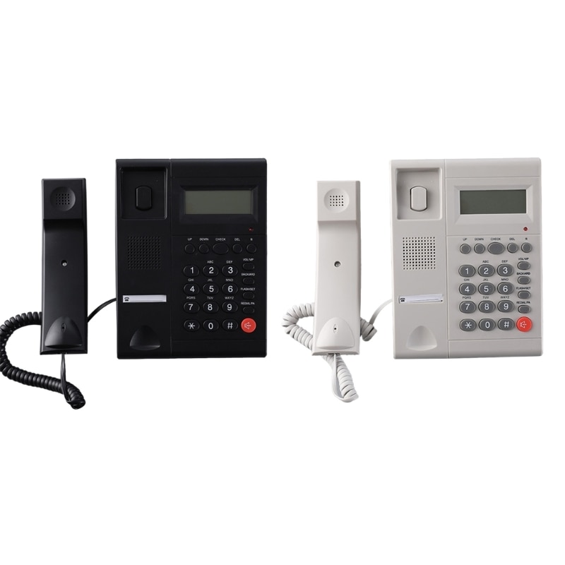 Corded Landline Phone Big Button Household Hotel Business Desktop Landline Telephone with LCD Display KX-T2015 X3UF