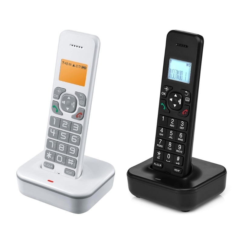 Cordless Telephone With Multi Languages Caller Display Handfree Backlit Phone Handsfree For Home Office Desktop D1102B