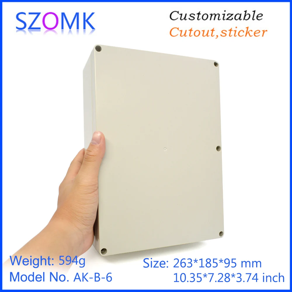 SZOMK AK-B-6 263*185*95 mm Outdoor Cable Connector Junction Box IP65 ABS Plastic Waterproof Enclosures