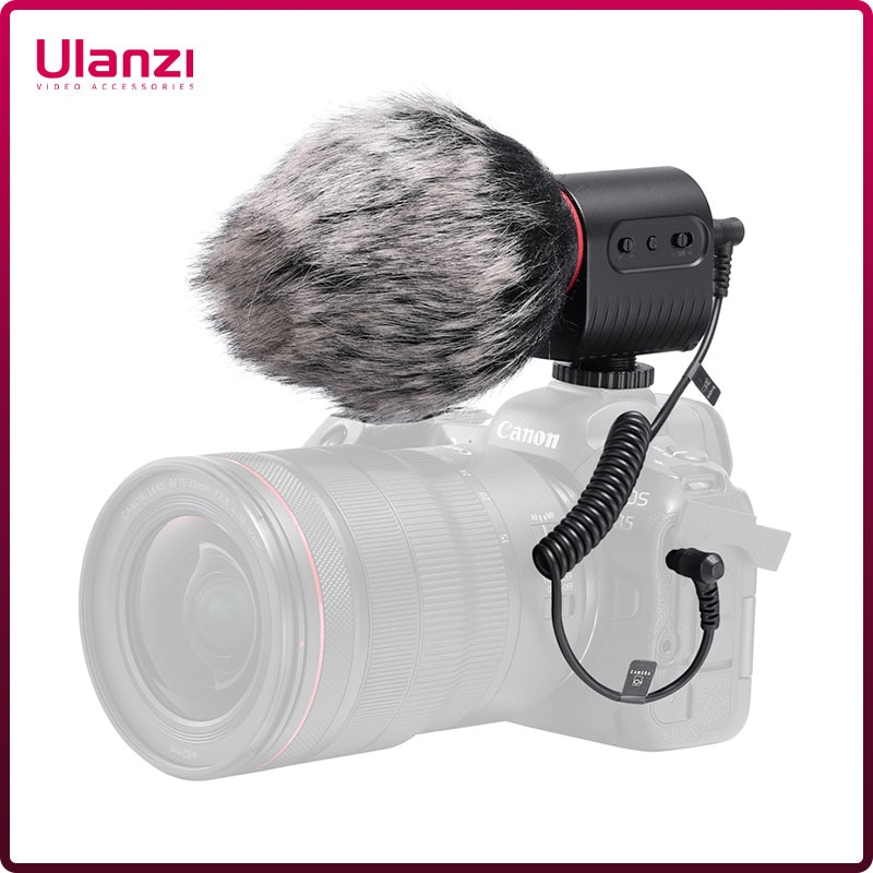 Ulanzi WM-02 Pro USB Camera Shotgun Microphone Professional Super Cardioid Microphone Canon Nikon Sony DSLR Camera Smartphone
